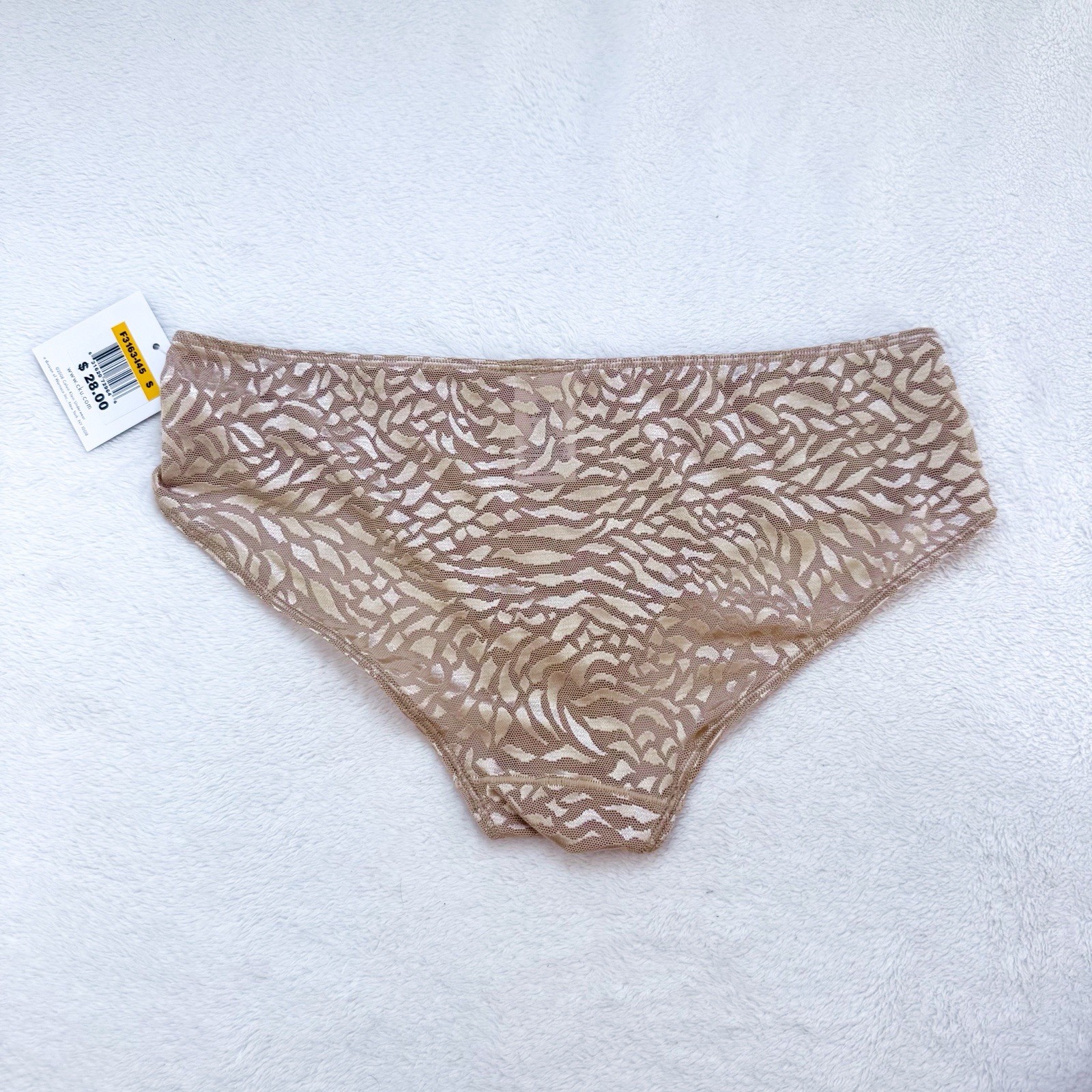 Calvin Klein Gold Print Women’s Panties Seductive Comfort Size S NWT Underwear