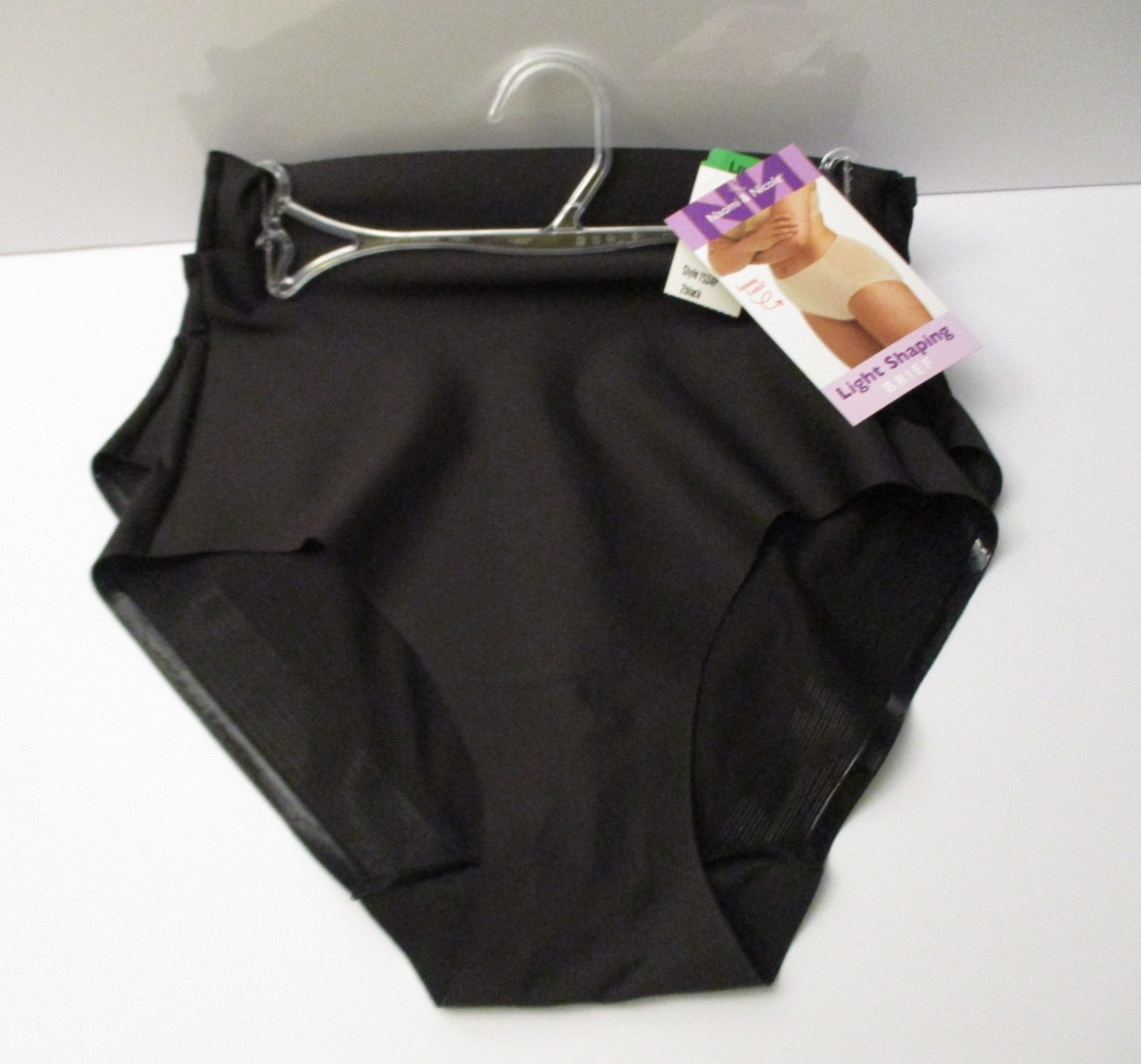 Naomi & Nicole womens Firm Control Shaping brief 2 pair black~Size Large 12/14