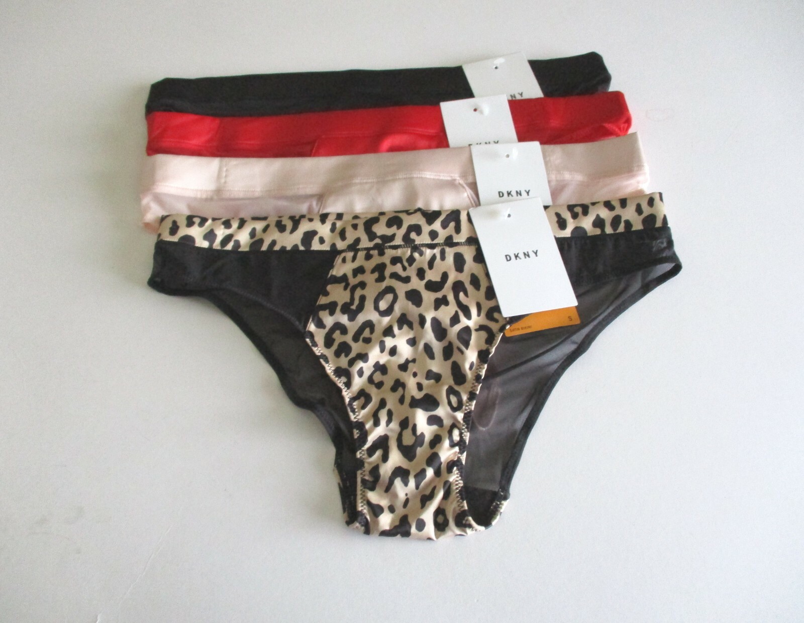 DKNY Satin Bikini Panty DK4516 S, M, L, XL MSRP $24.00 NWT