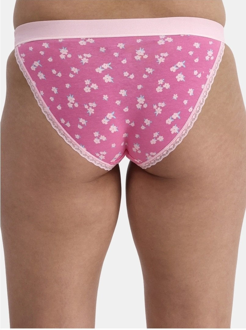 Way to Celebrate Women’s Bikini Panties with Lace Trim♡3 Pack♡Sz L(12-14)