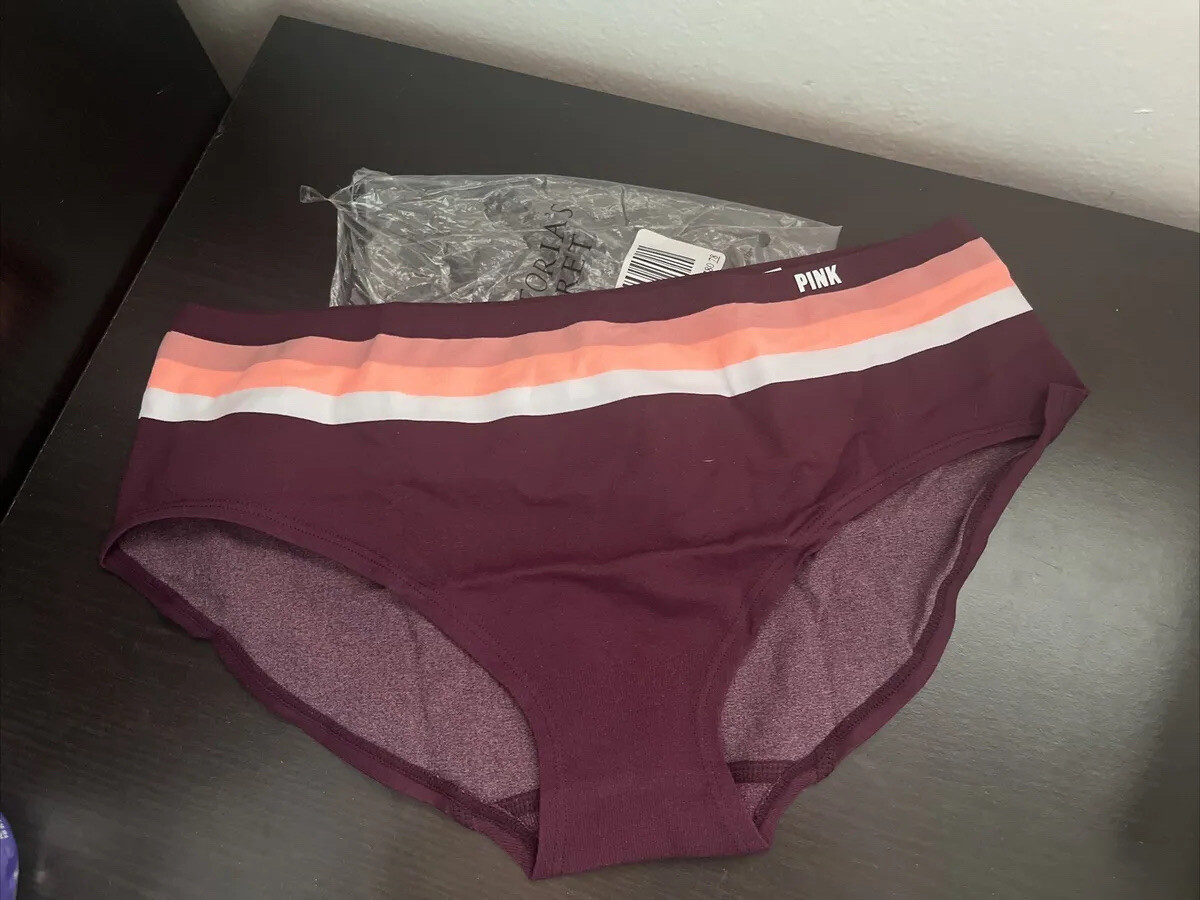 Victoria’s Secret pink burgundy purple seamless rare Bikini panties hipster NWT