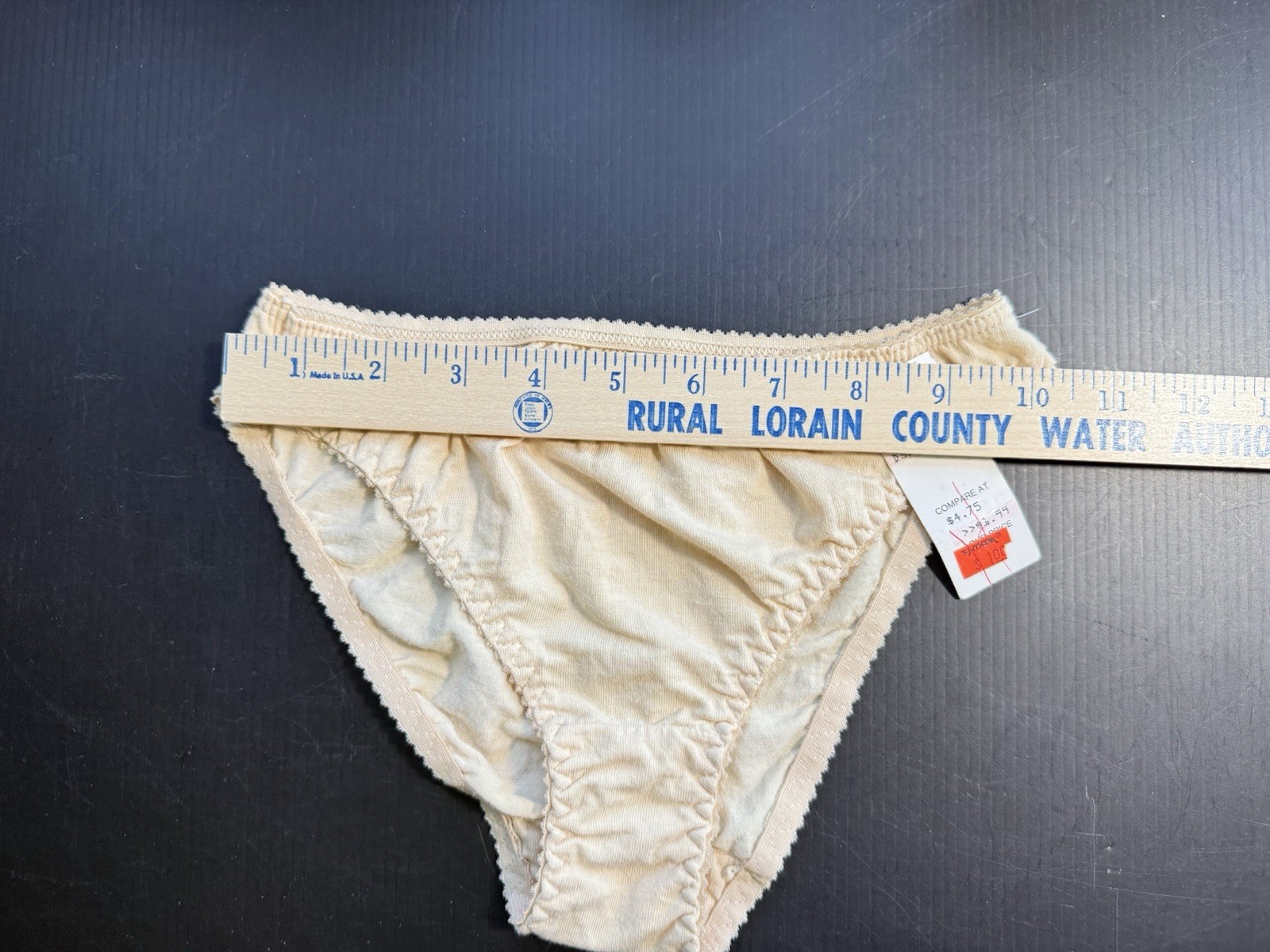 JONES NEW YORK Y2K PANTY BEIGE HIPSTER COTTON LYCRA SIZE SMALL