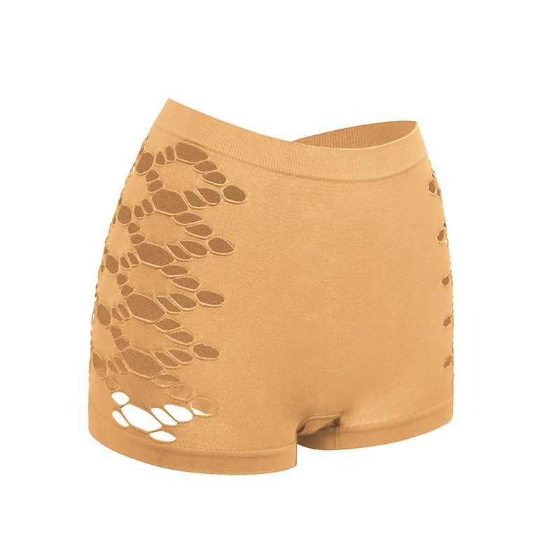 Boyshort Panties Mid Rise Hollow Out Comfortable Women’s Boxer Underwear