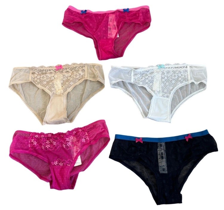 10PCs Lot Sexy Womens Satin Panties Bikinis Low Rise Underwear Lingeries XL