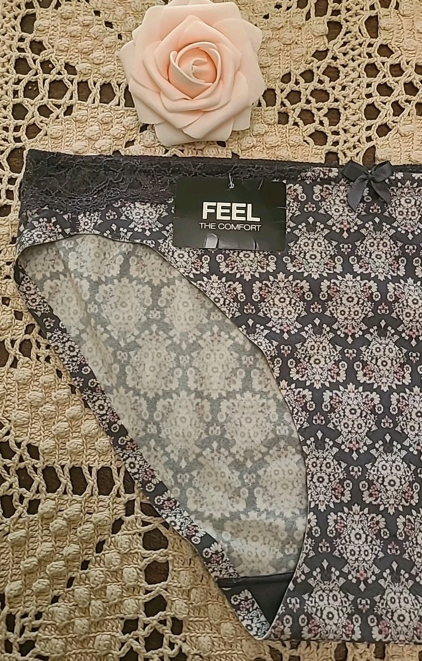 MAIDENFORM Comfort Devotion BIKINI W/ LACE TRIM XL/ 8 ~$13.00 nwt