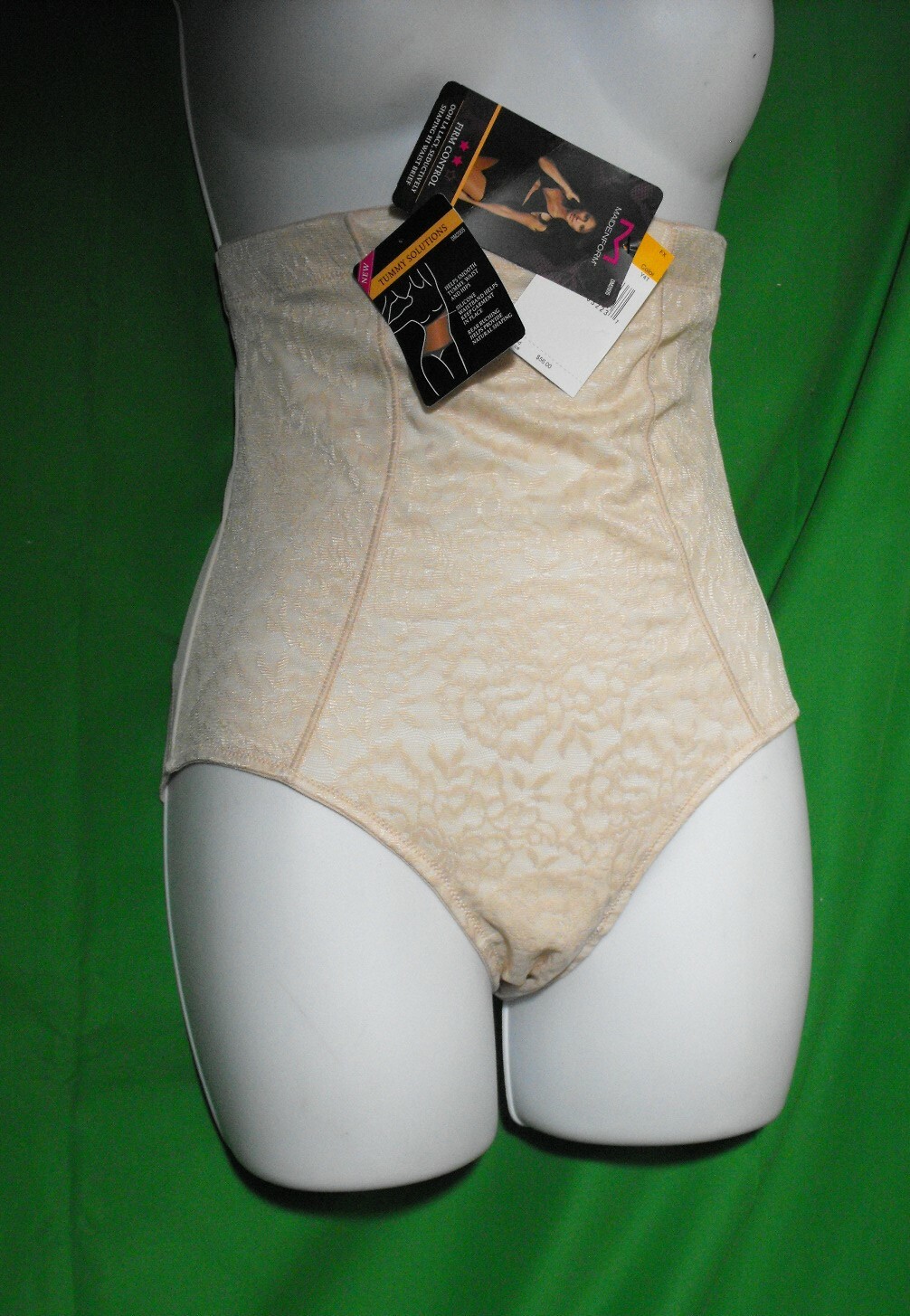 NEW MAIDENFORM DM2005 OOH LA LACY Y4T LACE/MESH HI WAIST BRIEF PANTIES 2XL