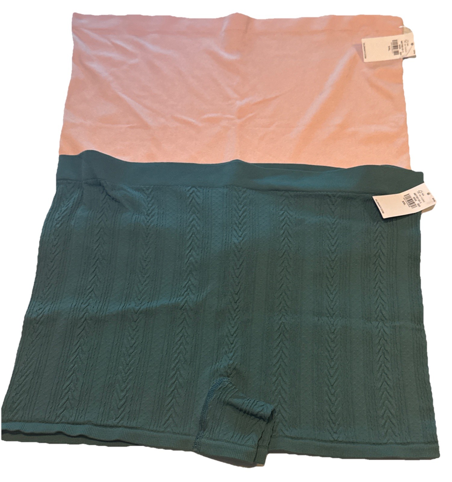 OLD NAVY Mid-Rise Seamless Ribbed Boyshort Underwear, Size XXL, Lot of 2 NWT