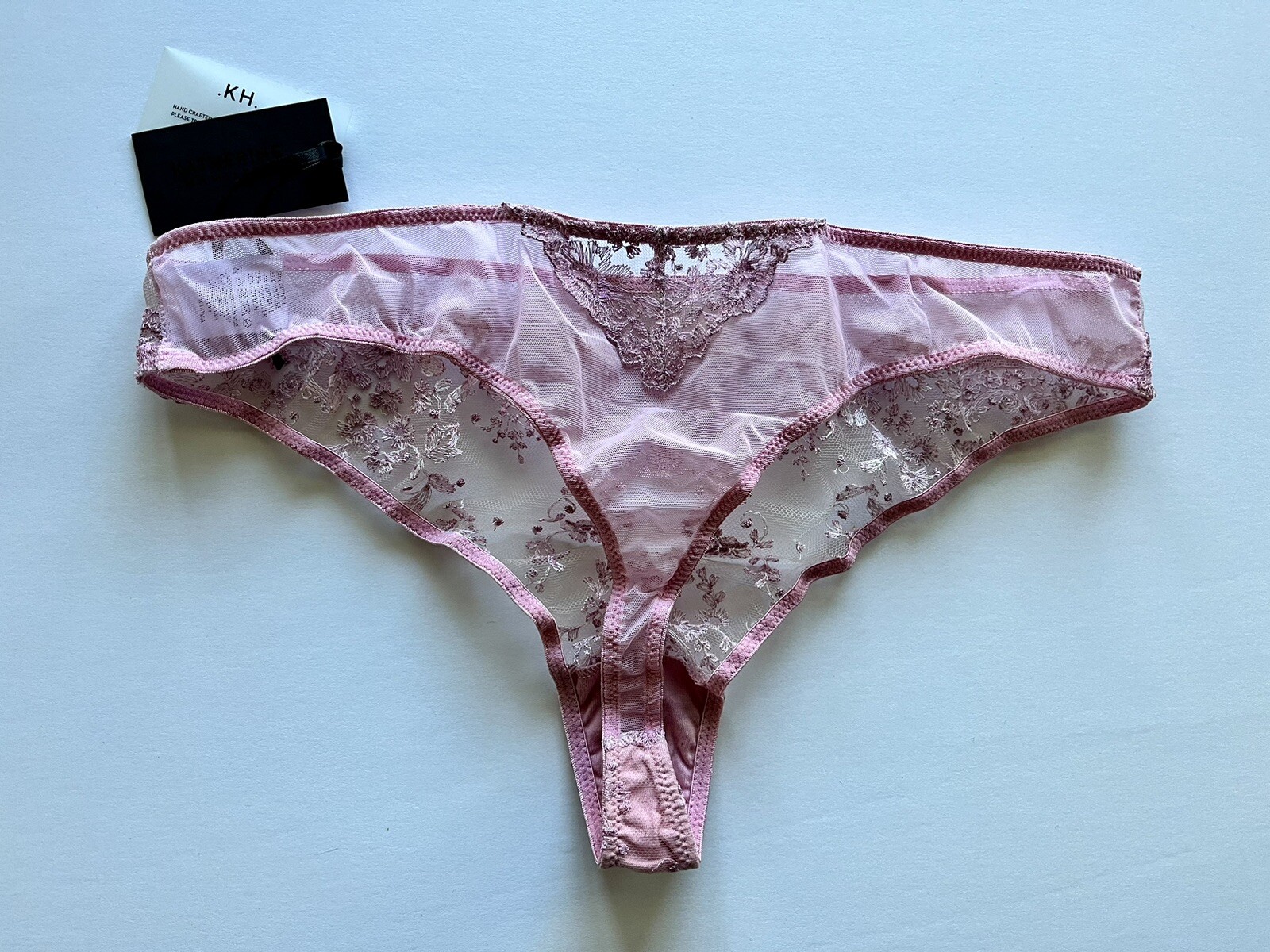 NWT Abrielle rose gold thong Katherine Hamilton US 8/UK 12