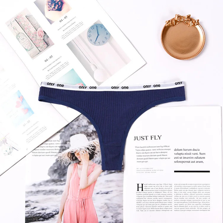 Low Waist G String Panties Lace Trim Stretch Breathable Soft Comfortable Fit 1PC