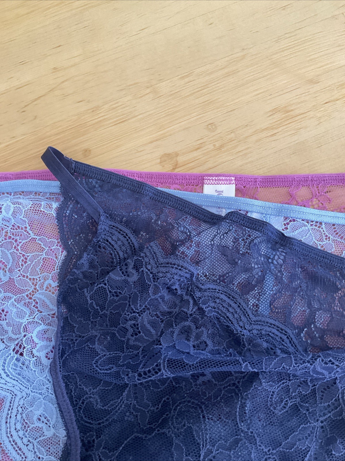 Joyspun Women’s XXL 20 String Bikini Panties 3 PACK Scalloped Lace