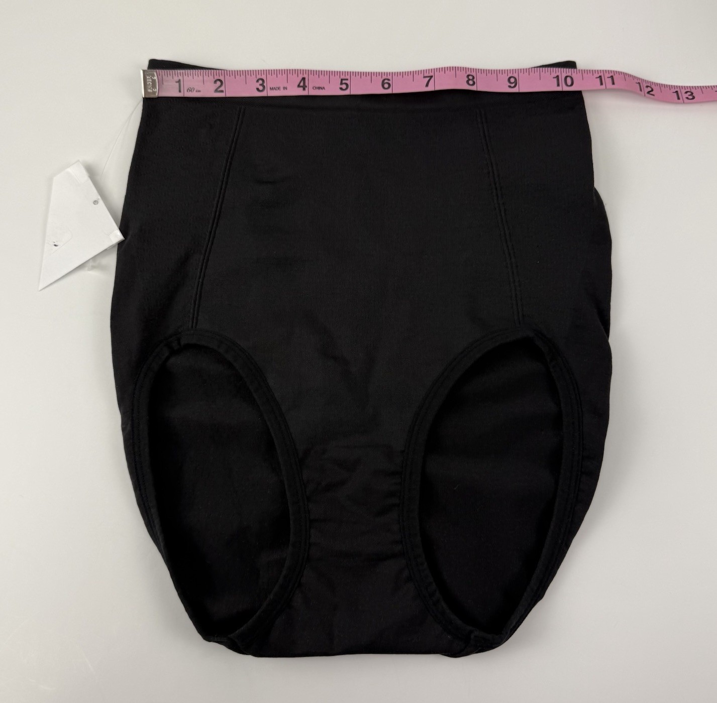 Bali Extra Firm Tummy Control Seamless Brief Womens Large Black NEW NWT