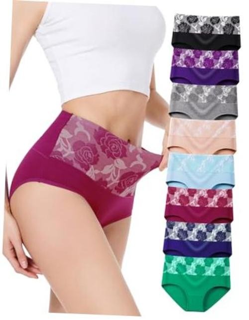 Women’s Briefs Underwear Cotton X-Large Brief 01 – 8 Pack – Assorted Colors 03