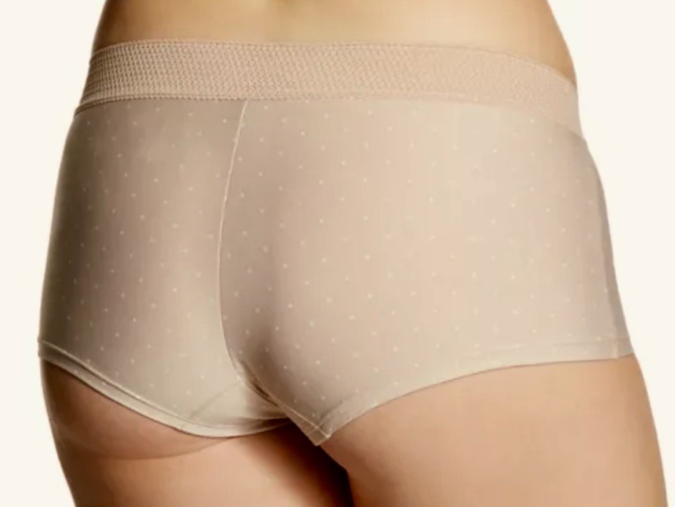 MAIDENFORM One Fab Fit Micro Dot Paris Nude Boyshort Panty Womens S M L XL 2XL