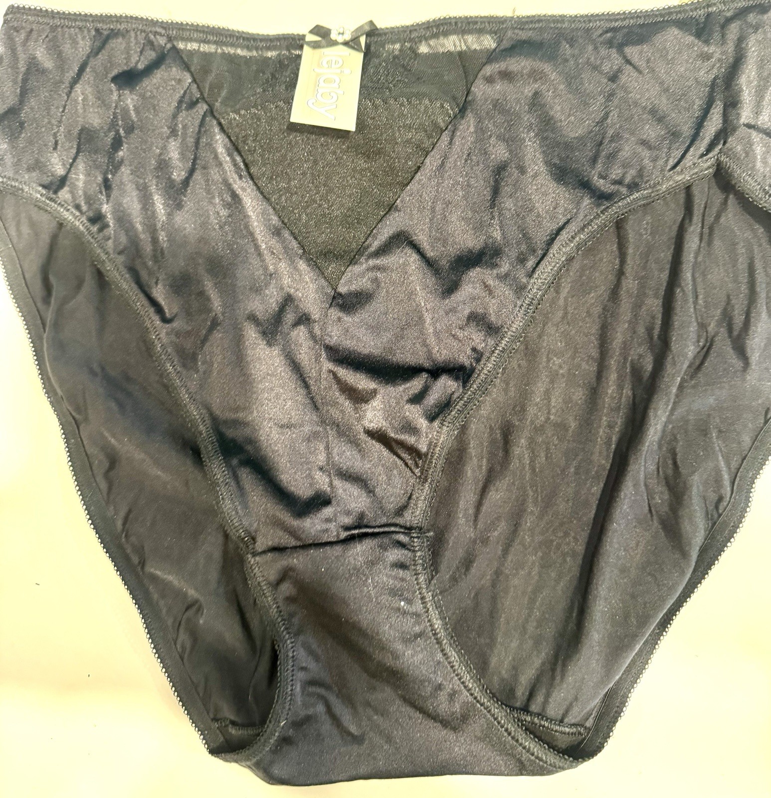 Lejaby Azalee 365 Panties New With Tags French Lingerie Sz L Black With Lace