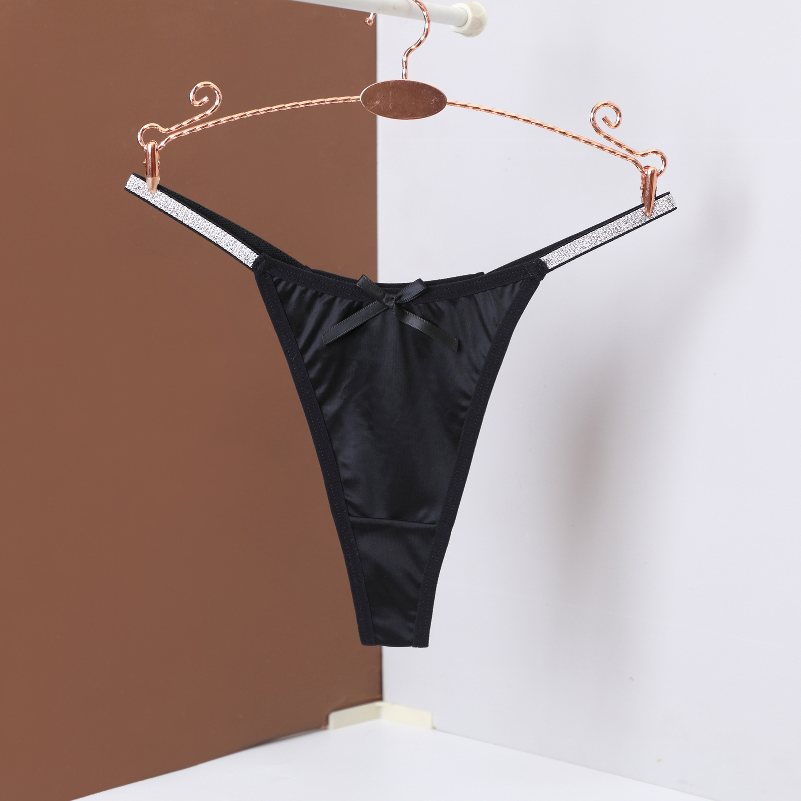 6 Pack Lot Sexy Womens String Bikinis Satin Panties Brief Thong Ladies Underwear