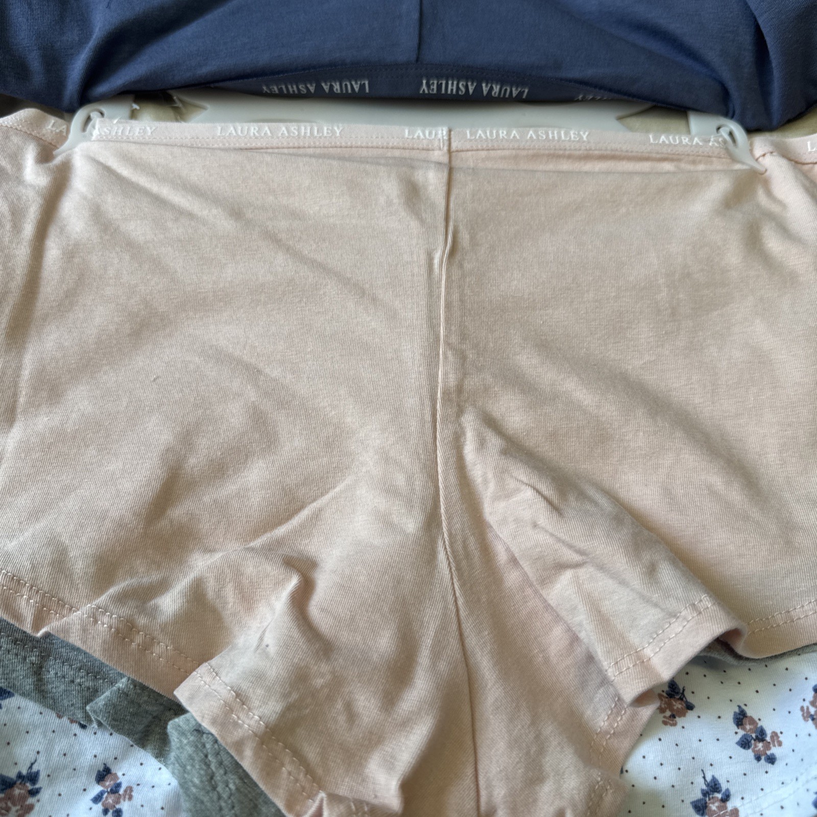Laura Ashley Panties Boyshorts Underwear 5 Pack Size XL Bottoms Cotton Floral