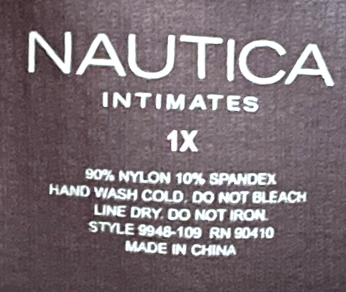 5 pk Sz 1X,2X,3X Nautica NT9948 Nylon Brief Underwear Panties Fit Stretch Ribbed