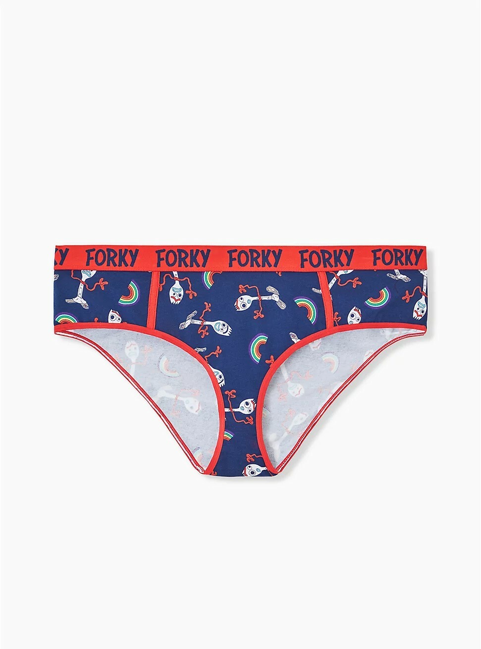 Toy Story Forky Torrid Panties 1 1X Rainbow Navy Cotton Hipster Panty Plus