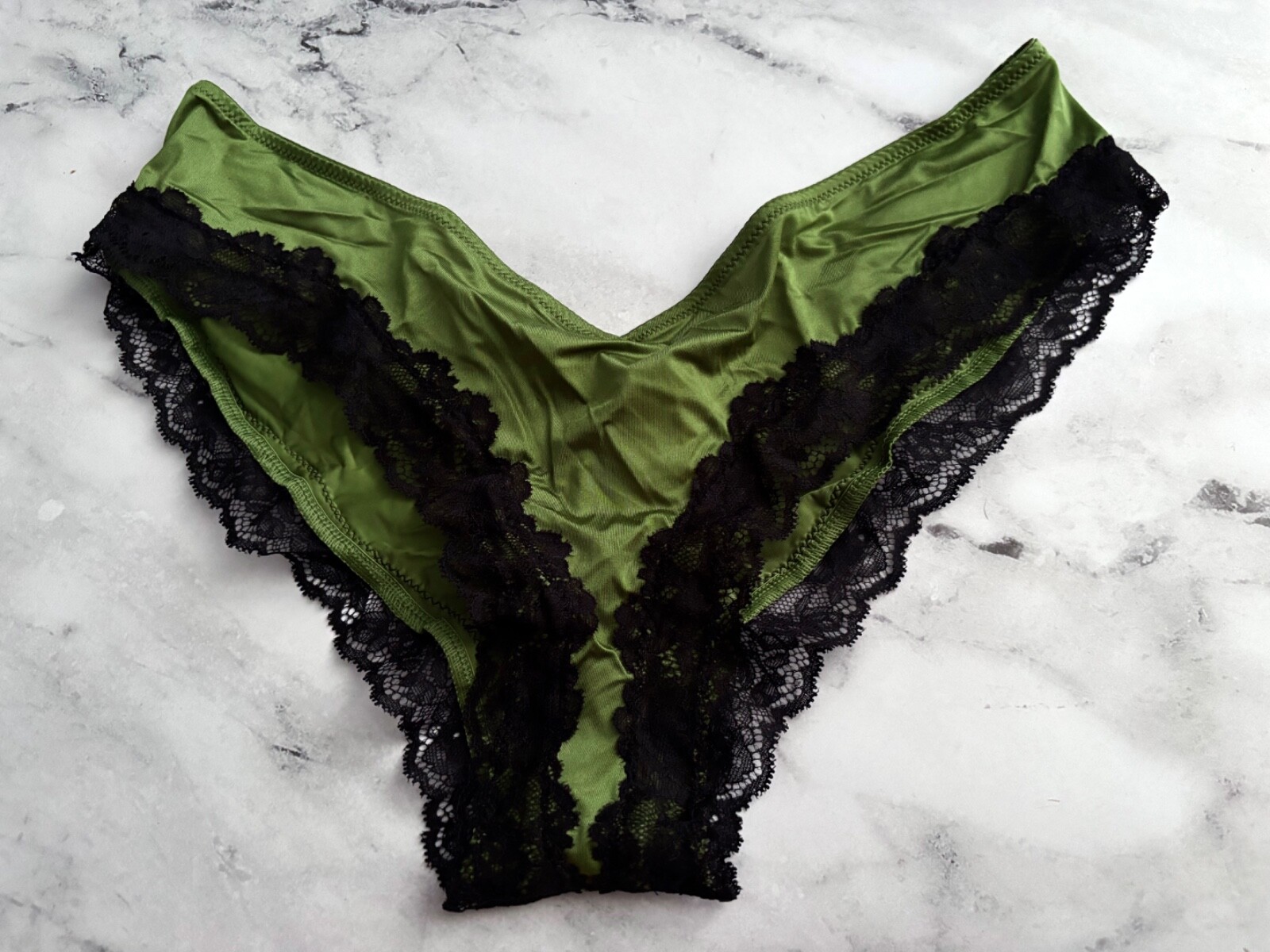 Victoria’s Secret Cheeky Panty Soft & Stretch Green High Leg M L 2XL