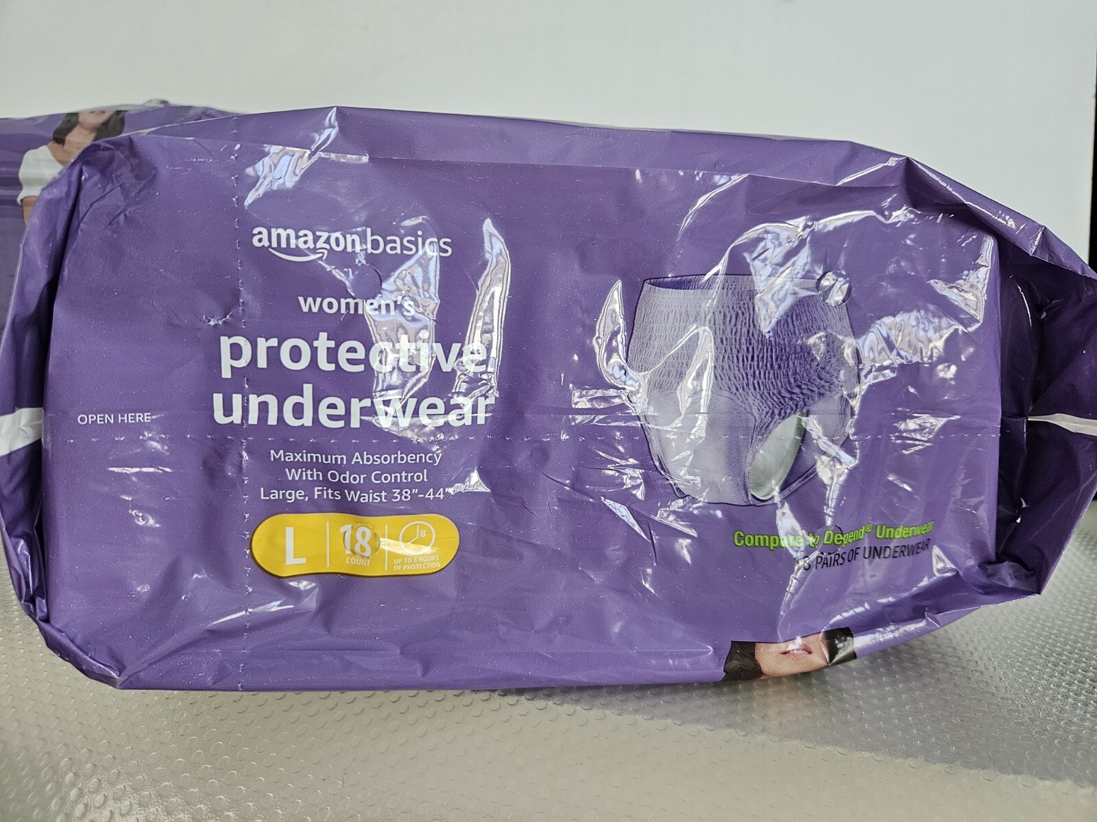 Amazon Basic Protective Underwear Large Fit Waist 38″-44″ Maximum Absorbency