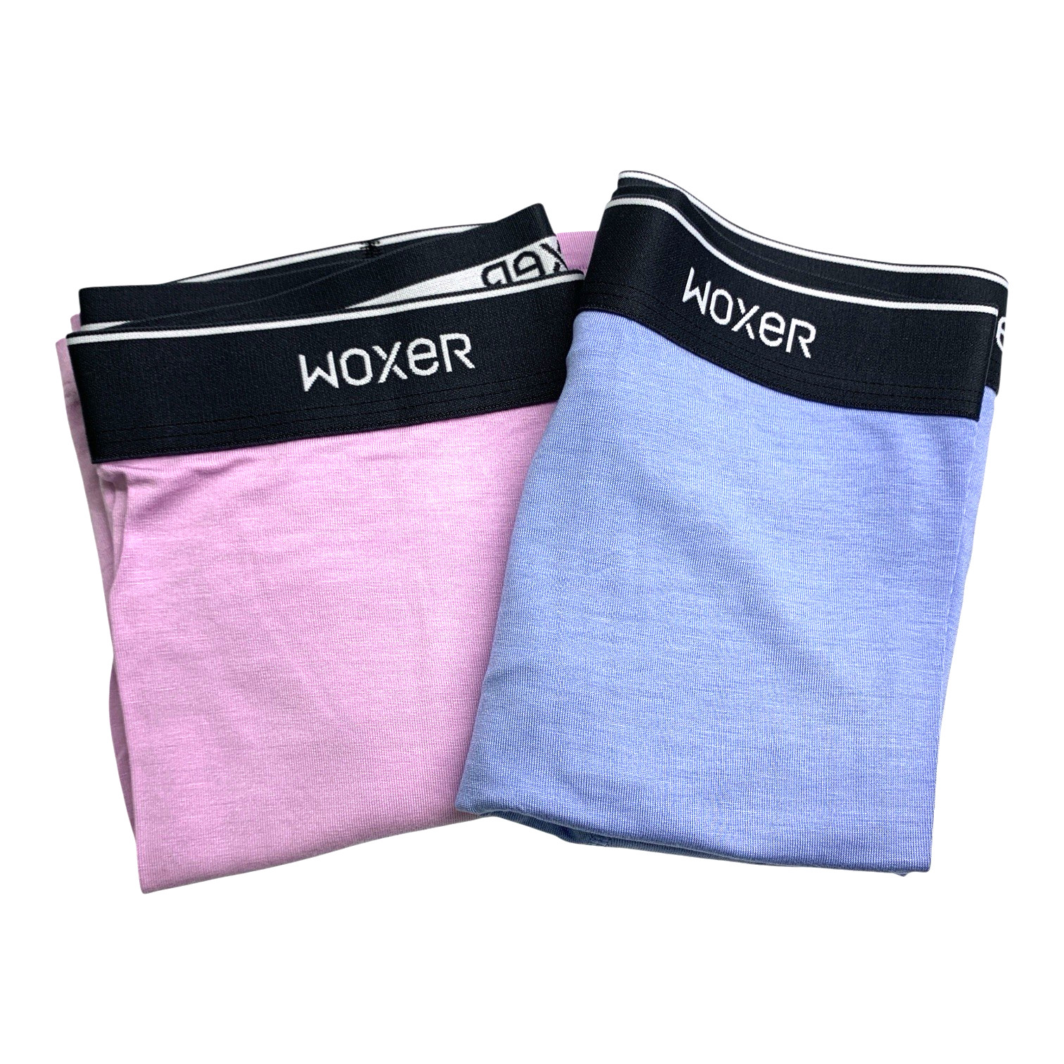 2 Pack Lot Womens Woxer Boxers-Cornflower Blue & Bubble Color