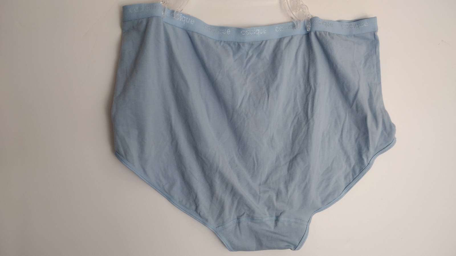 CACIQUE 26/28 BLUE SENSUAL CURVES COTTON LYCRA BRIEF NEW
