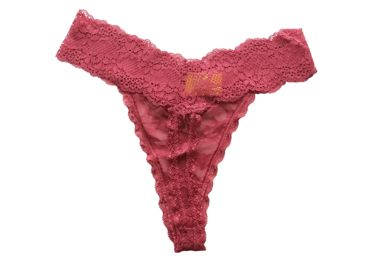 XL 5-Pack Women’s Lace Thong Panties Black, Red, Beige & Brown