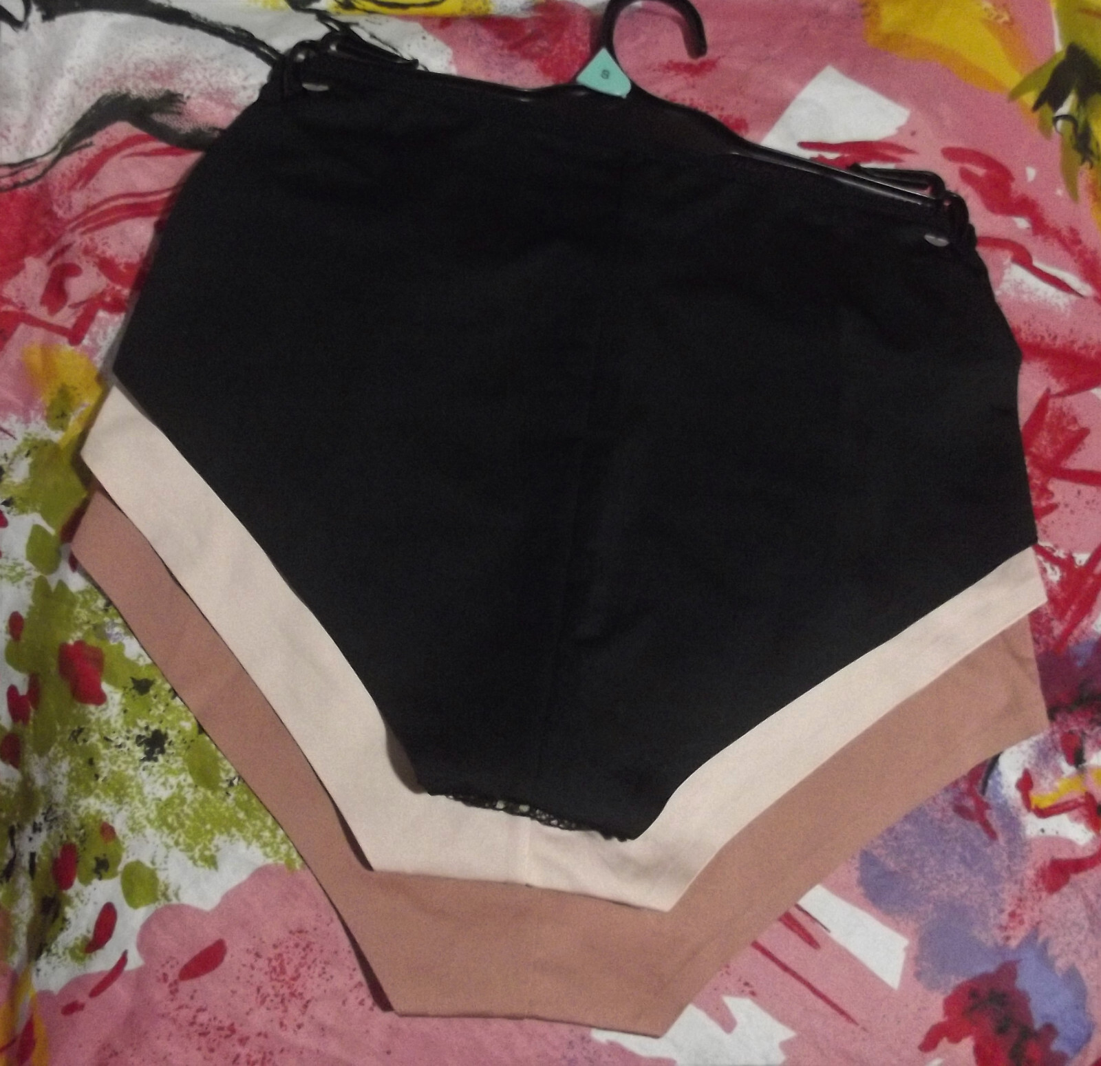 3 NEW PRIMA VALENTINA 871455 ROSE/BG LACE OVERLAY PANEL MF HI-CUT PANTIES M