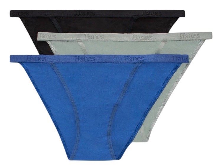 HANES Originals Women’s 3-Pack SuperSoft String Bikini Underwear Panty Size 2XL