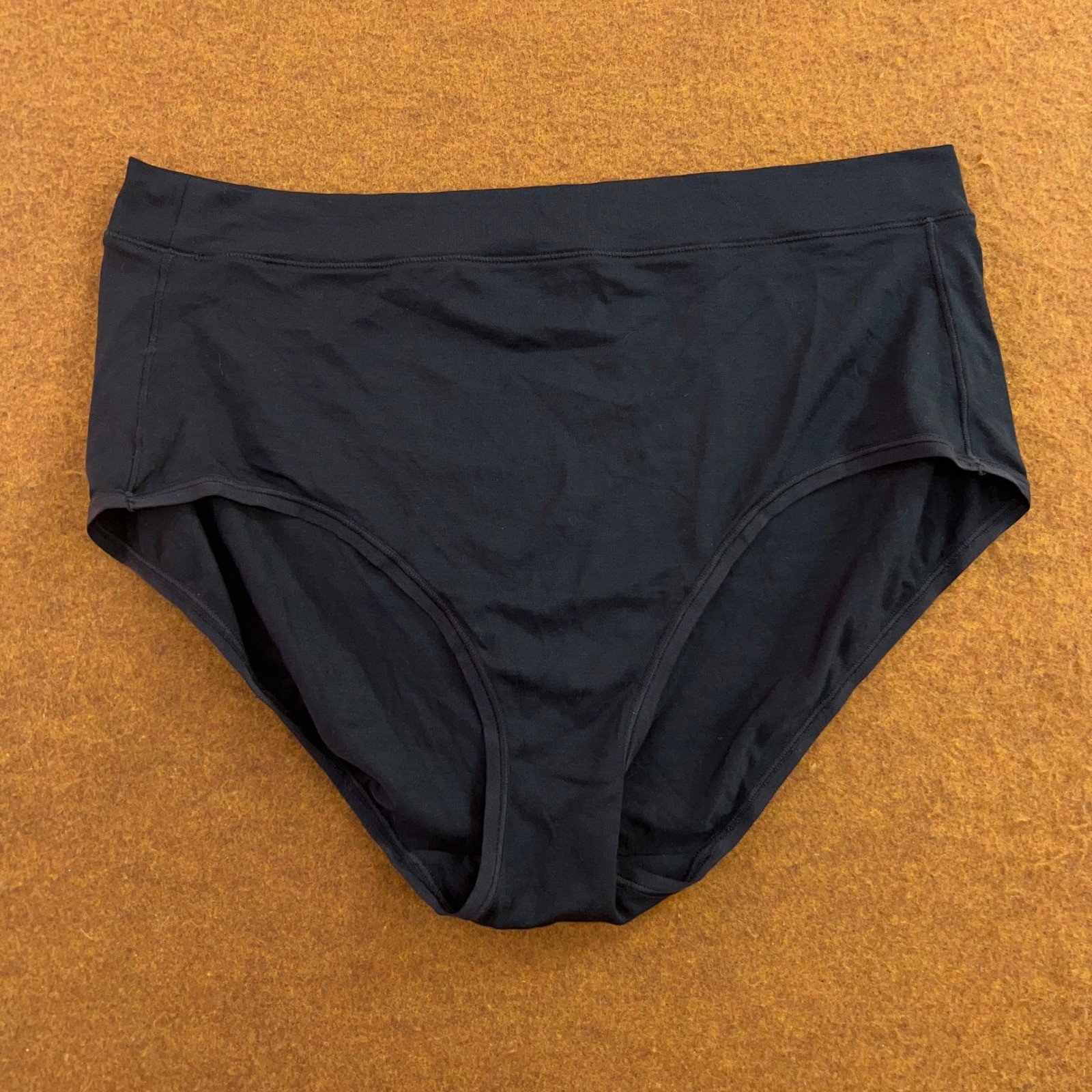 Duluth Womens Medium Black Tencel Modal Spandex High Rise Brief Panty New