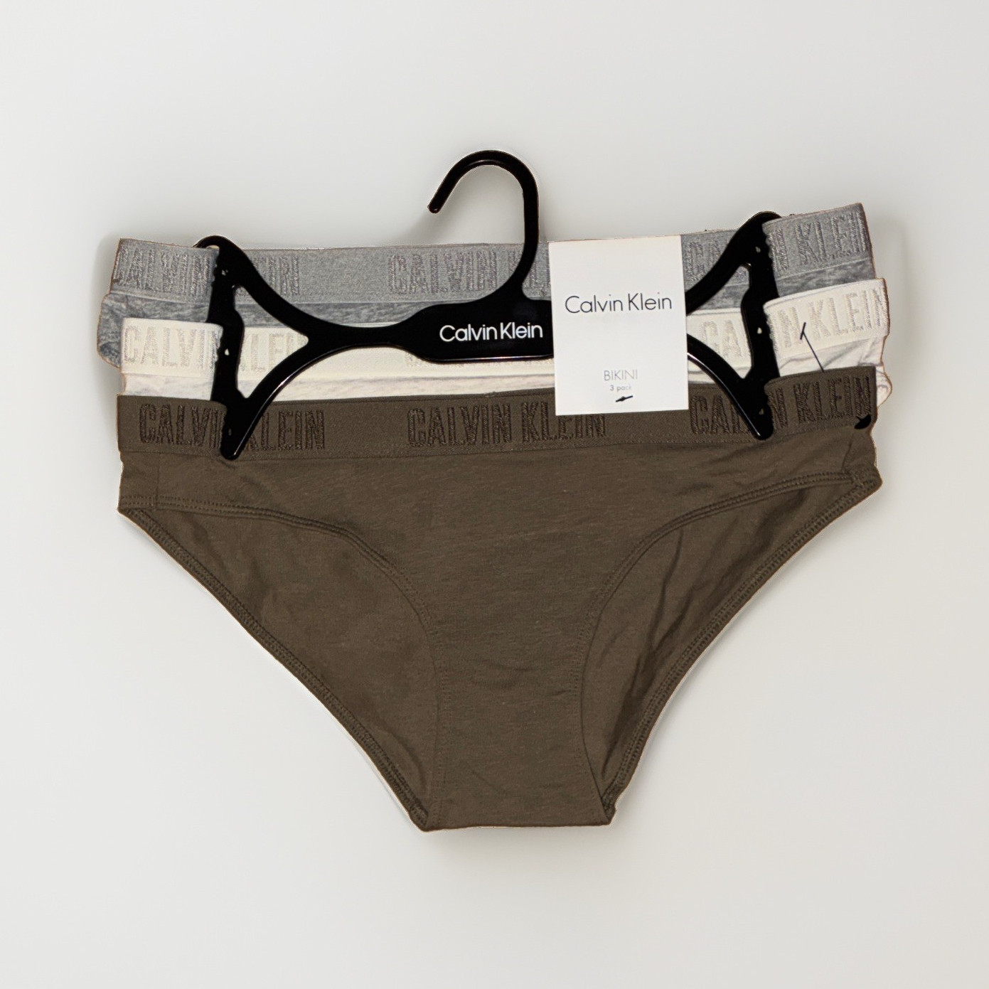 Calvin Klein Women’s Bikini Panties S Multicolor Logo Cotton 3-Pack QP1997-913