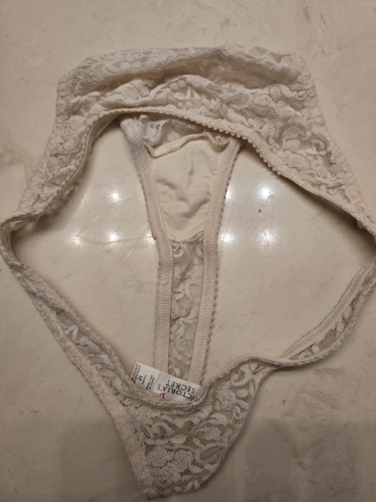 Victoria’s Secret 1990s Vintage Lace Thong x2 Size Medium 1997