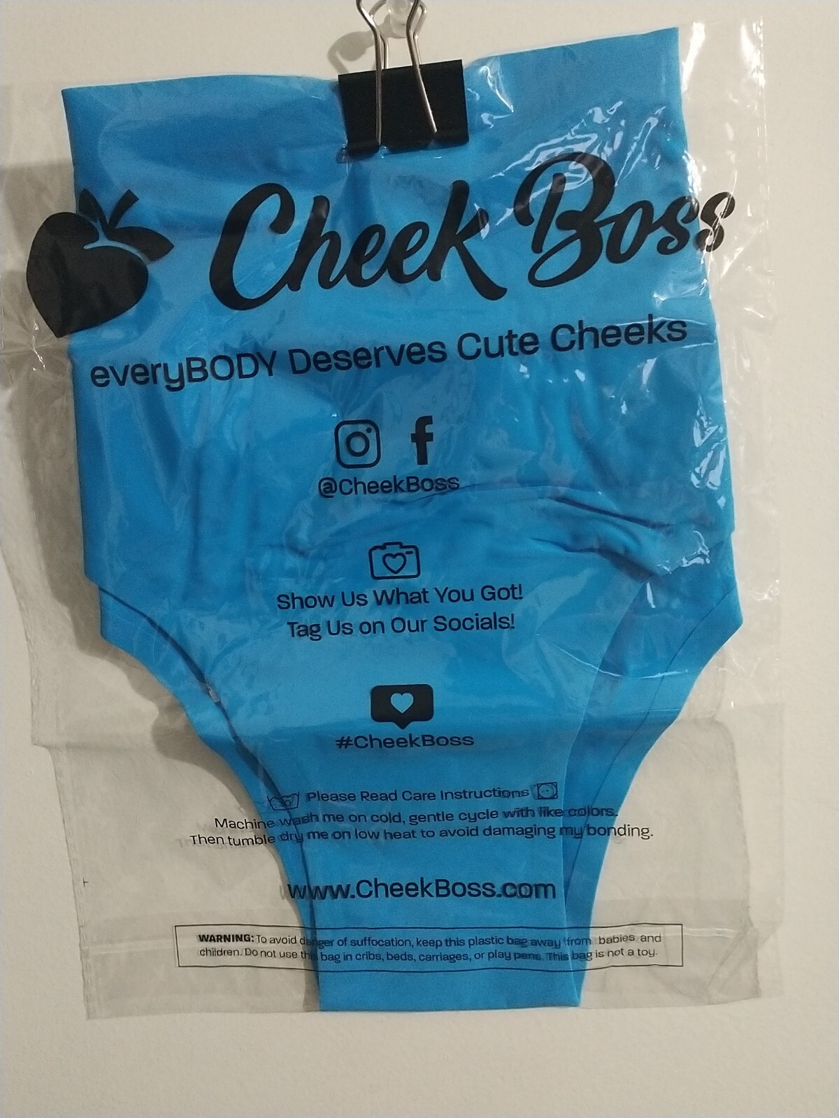 Cheek Boss – No Show Cheeky – Blue Sea – XL