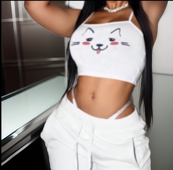 Adorably Sexy Cartoon CAT 🐈‍⬛ With Ears & Pink Eyes & Face Grey Short/Underwear