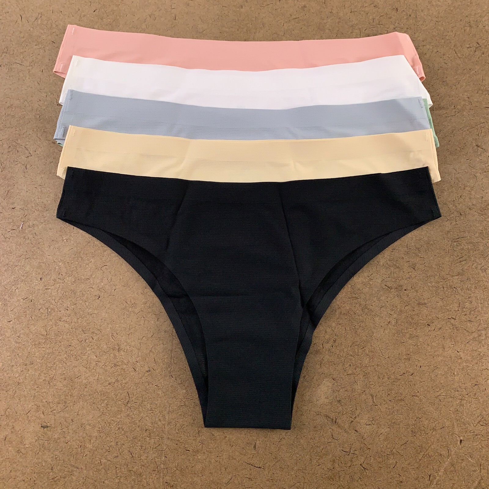 Shein Women’s Size Small Multicolor Solid 6 Pack Seamless Bikini Panties NWT