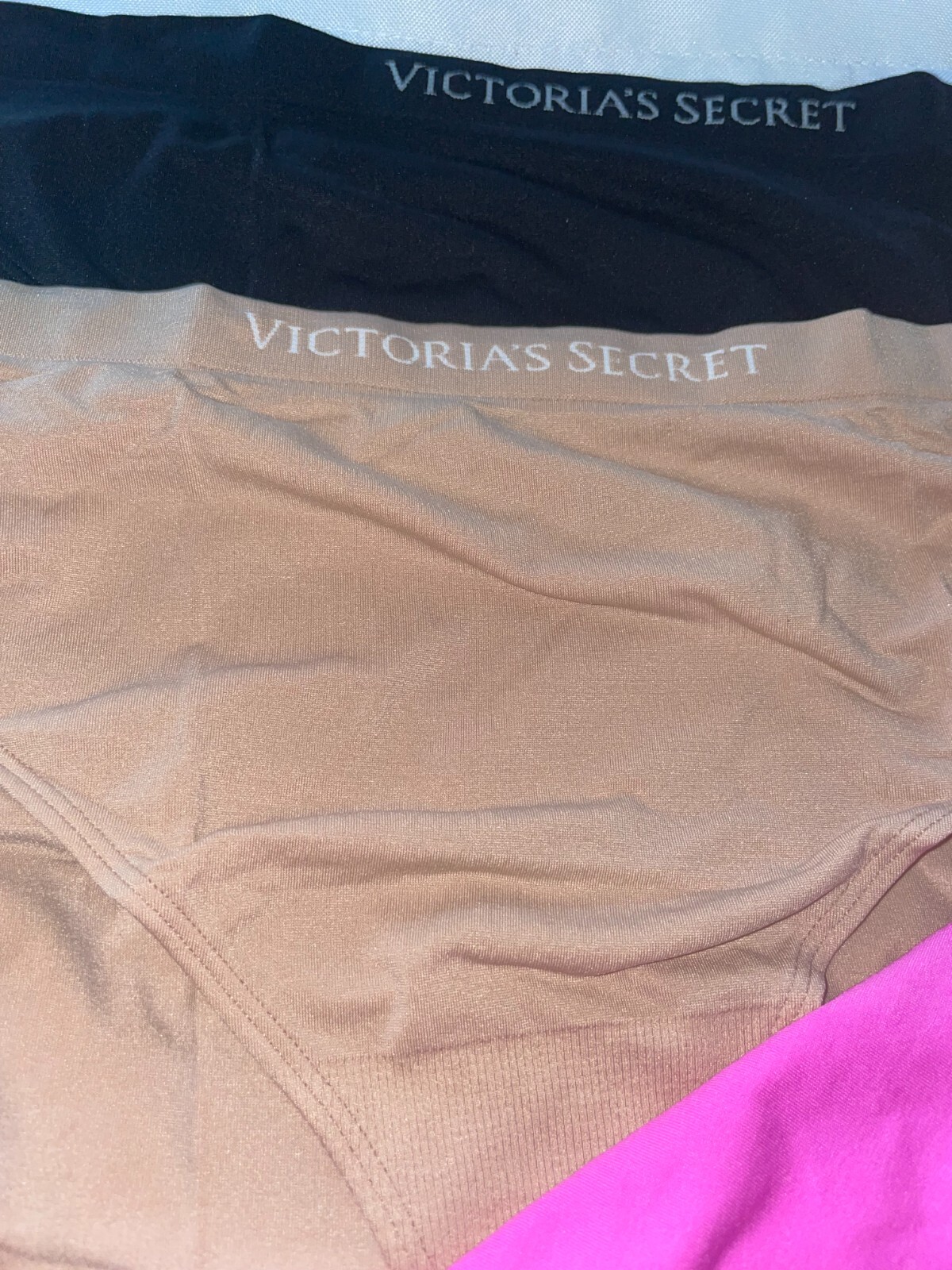 Victoria Secret Panty 5 pack lot Brief Bikini sz S seamless NEW logo womens lace