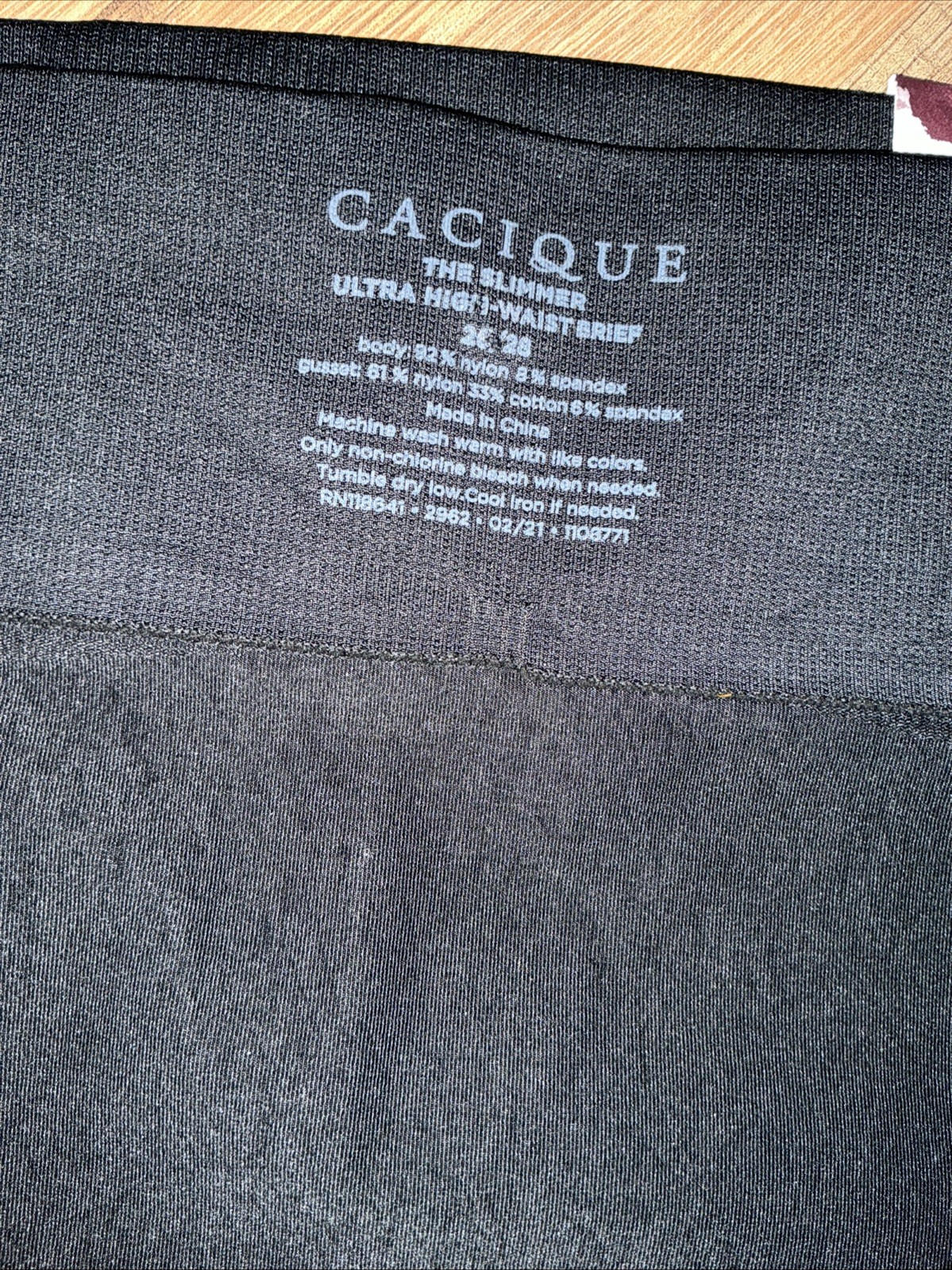 Cacique~New With Tags~Black Level 2 Shaping Ultra High-Waist Brief~Size 26-28W