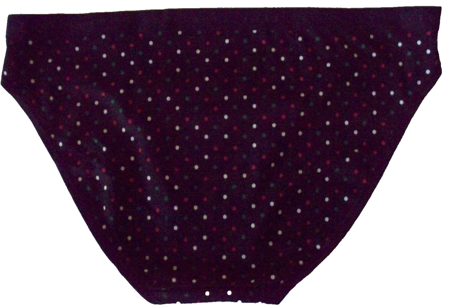 S Black w Red Green White Dot Stretch COTTON Victoria’s Secret BIKINI Pantie