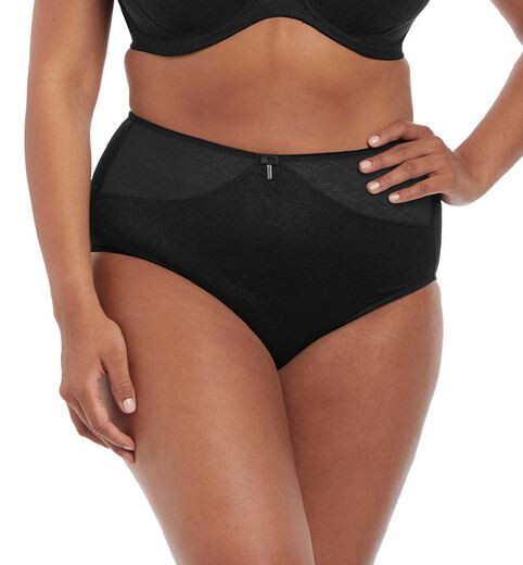Elomi Mia Collection Full Brief Panty Black 4XL 4X 4365