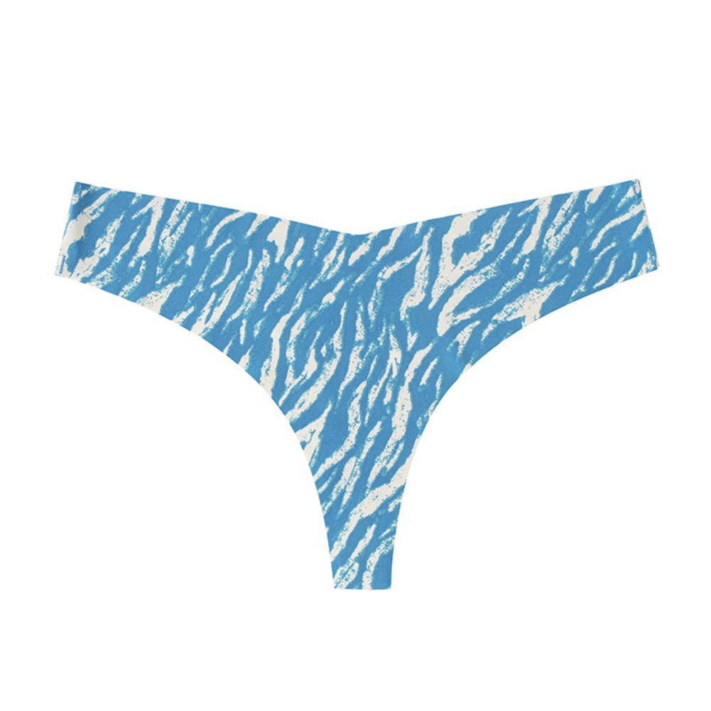 Seamless Printed Bikini Briefs Polyester Fabric for Ladies Beach Daily Wear