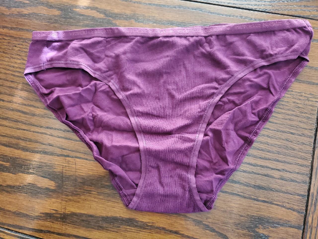 NWT VICTORIA’S SECRET COTTON ELASTANE BIKINI PANTIES 313818 KIR BURGANDY XL