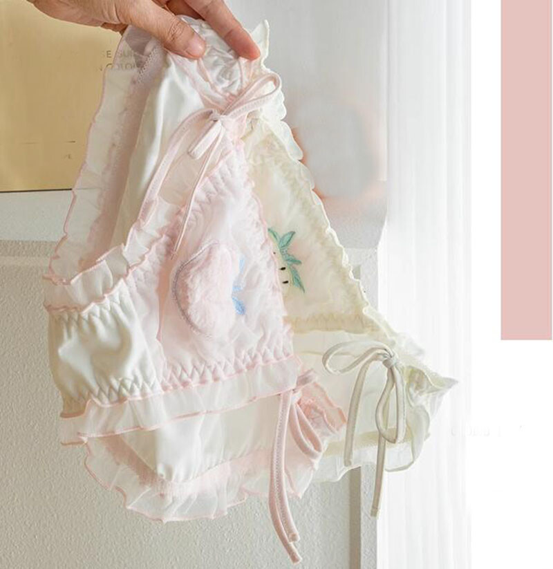 Lolita Girls Cute Panties Briefs Strappy Students Underwear Japanese Underpants