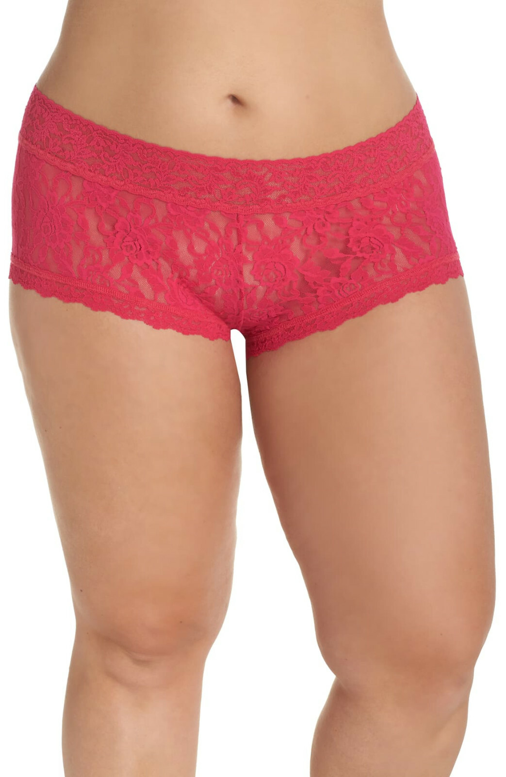 NWOT Hanky Panky 481281X Signature Lace Boyshorts Panties, Red, PLUS Size 3X