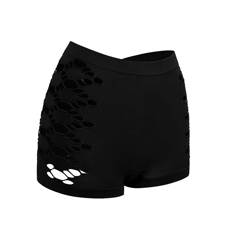 Boyshort Panties Mid Rise Hollow Out Comfortable Women’s Boxer Underwear