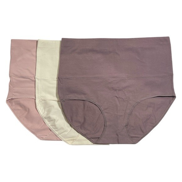 Jockey~Set of 3~Skimmies 360 Cotton Smoothing Briefs~X-Large~Pink~A690544 12729
