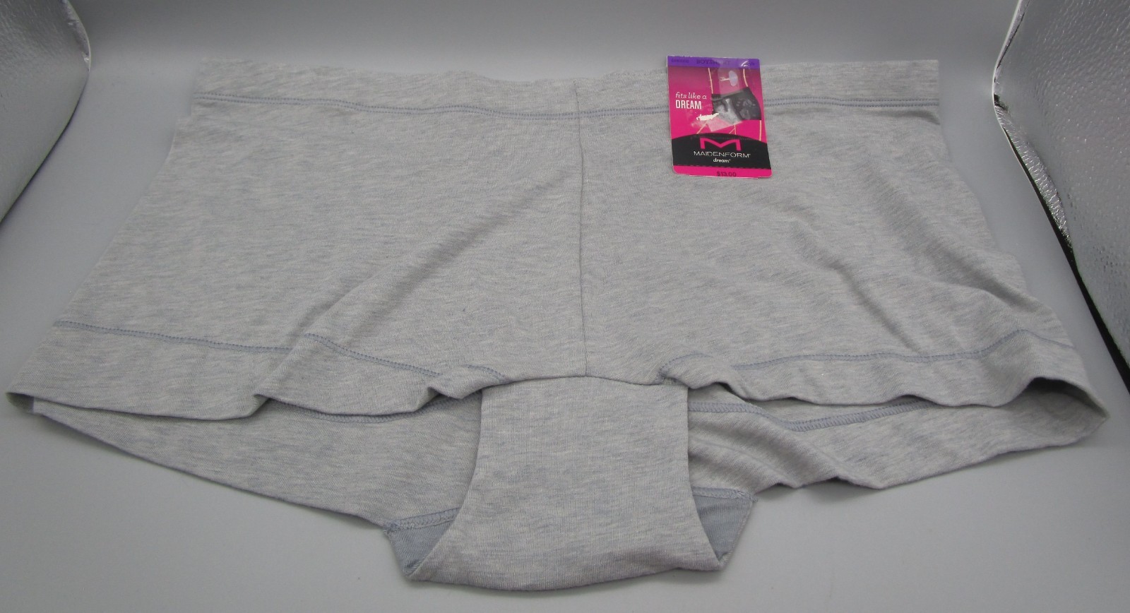 MAIDENFORM~2XL 9~DM0002 ~ Grey Heather Dream Tailored Cotton Boyshort
