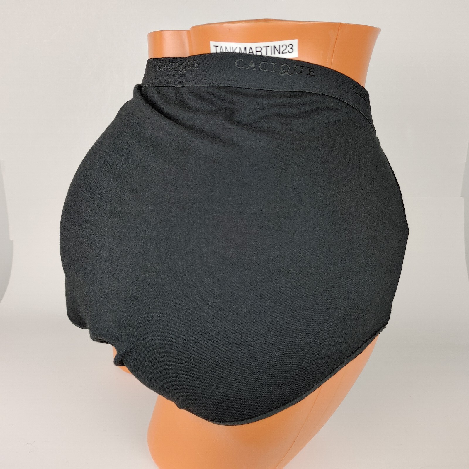 NWT LANE BRYANT CACIQUE PLUS 22/24 COTTON FULL BRIEF PANTY SOLID BLACK