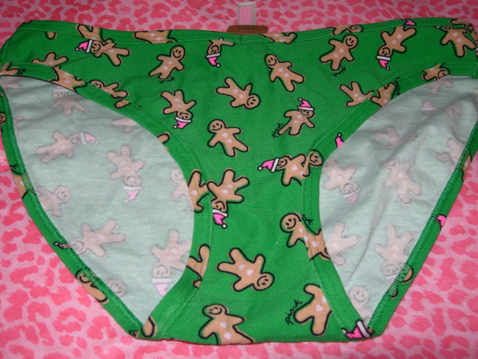 Victoria’s Secret PINK Sexy Bikini V-Cut Gingerbread Man Cookies Christmas NWT