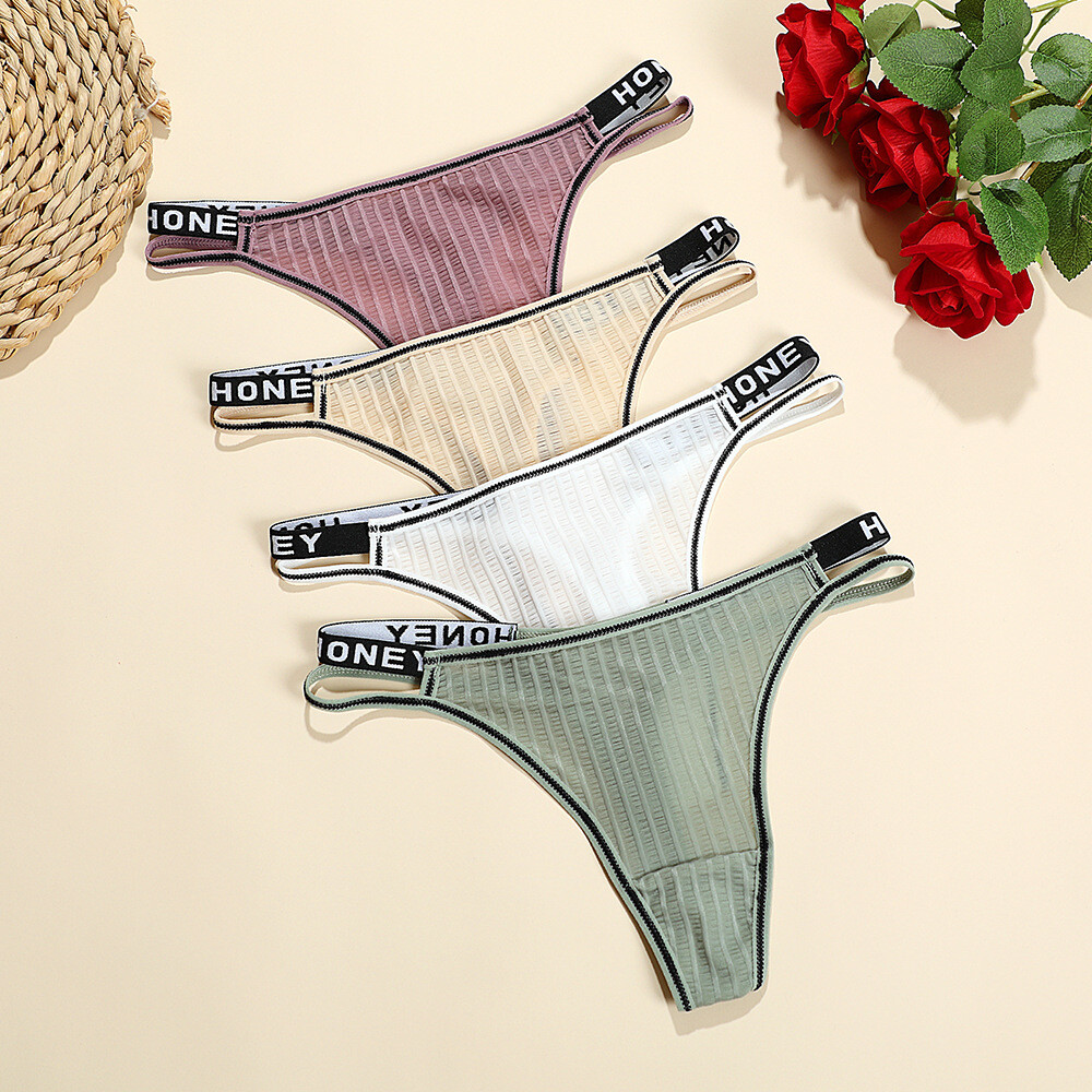 6 Pack Lot Sexy Womens See Through Sheer Panties Brief Thongs Underwear Lingerie
