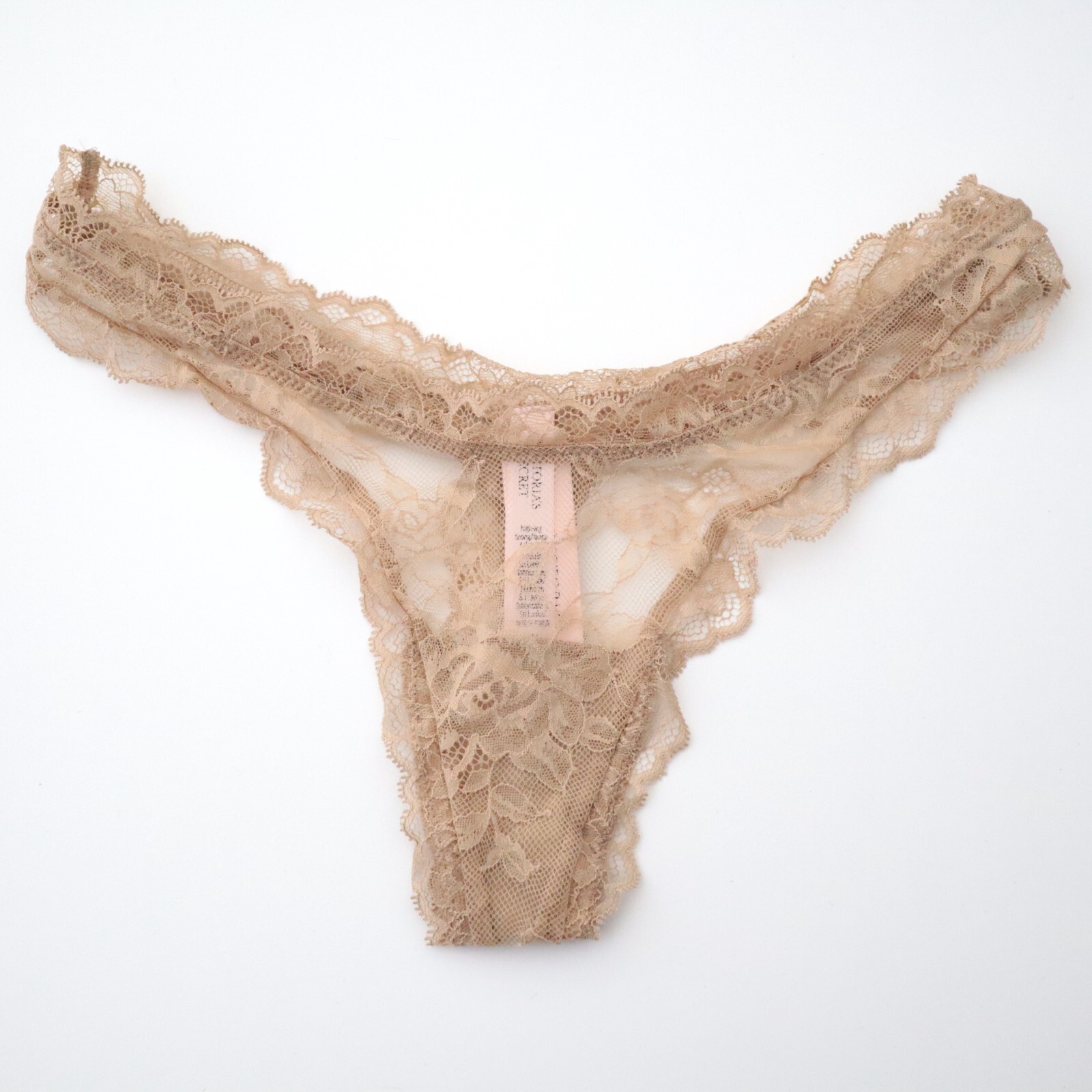 3 NEW Victoria’s Secret High Leg Rose Lace Thong Panties Lot S SMALL